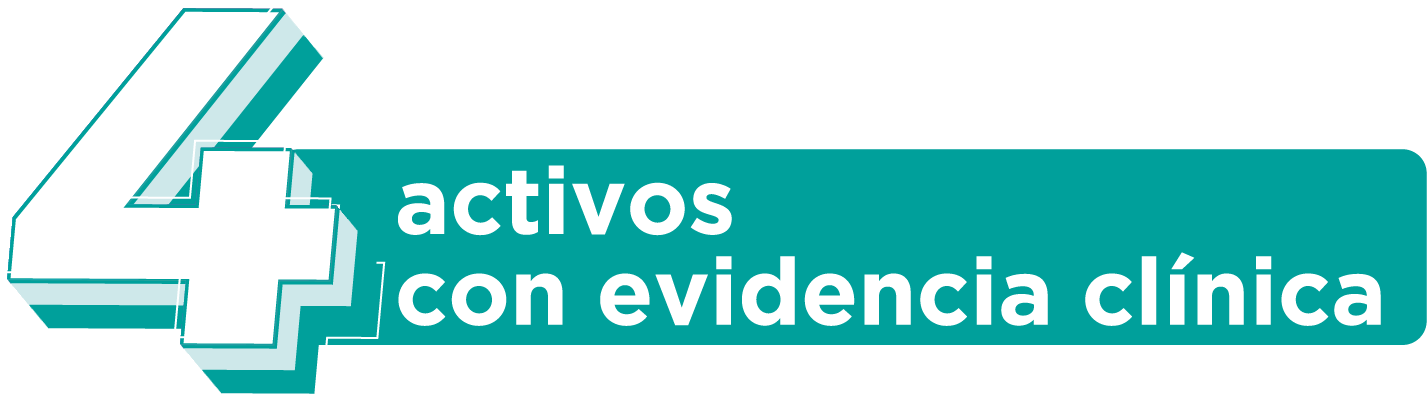 4 activos con evidencia clínica